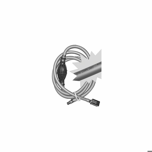 Quicksilver Fuel Line Assembly w Quick Connect Eng. End & Threaded Fitting on Tank End, 8ft 8M0061883